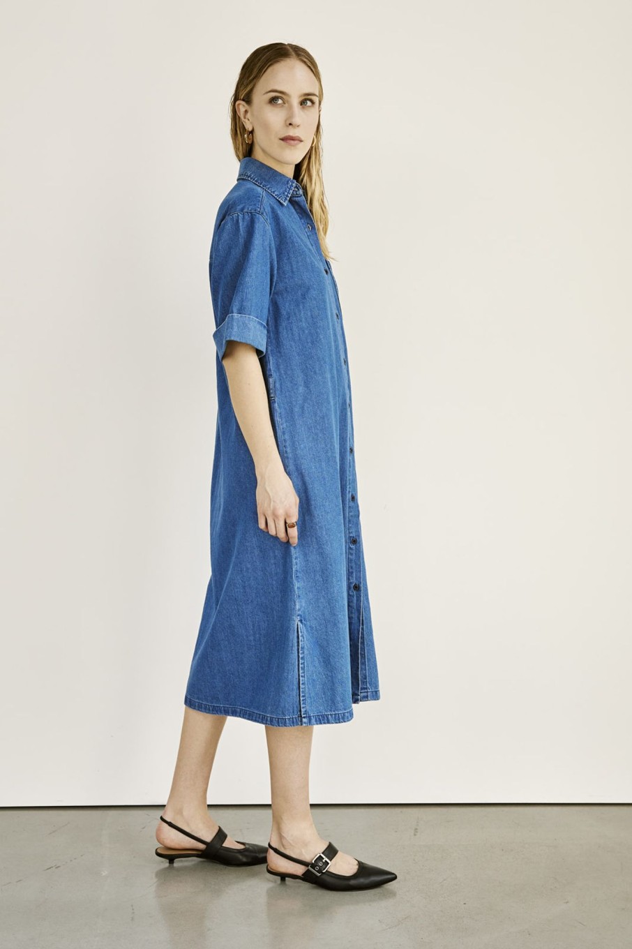 Midi Dresses | Stylestore Wbldolly Denim Shirt Dress