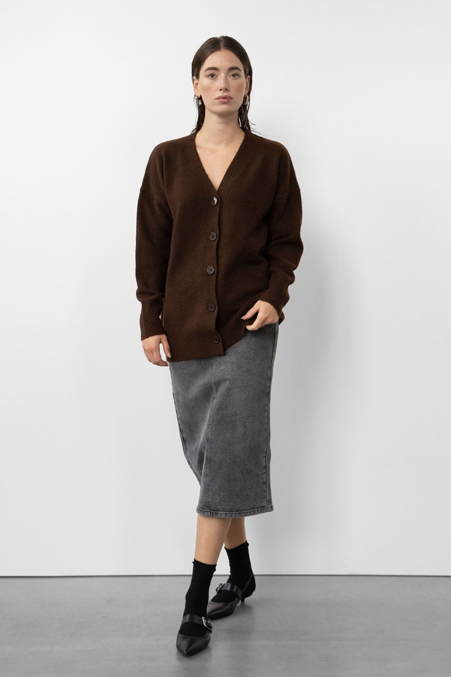 Knitted Cardigans | Stylestore Wblmelina Ls Oversize Cardigan