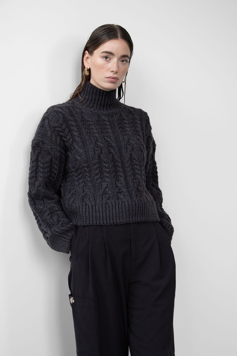 Knitted Pullovers | Stylestore Wblelvira Ls Cable Pullover