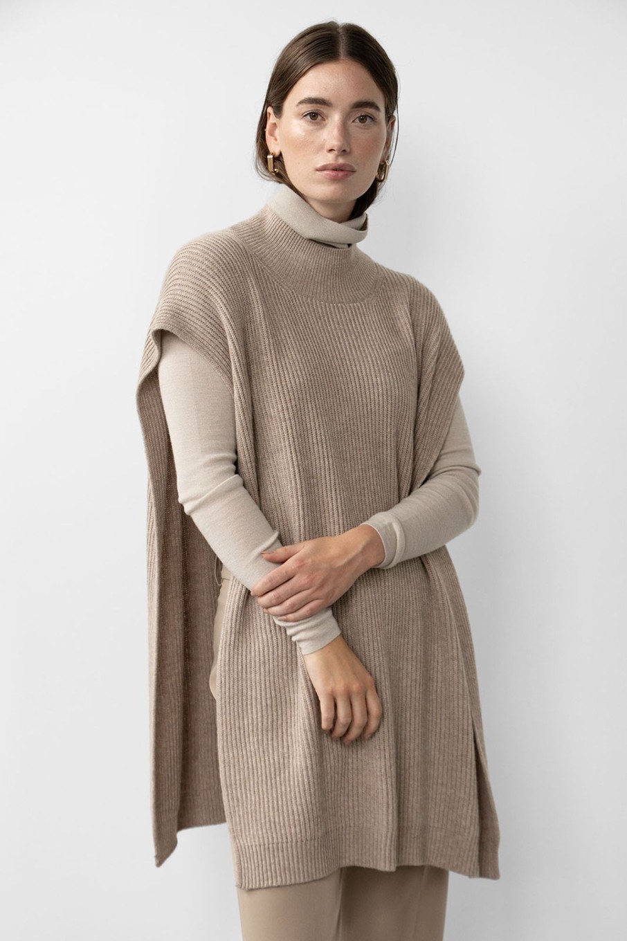 Knitted Pullovers | Stylestore Wblsimona Rib Poncho