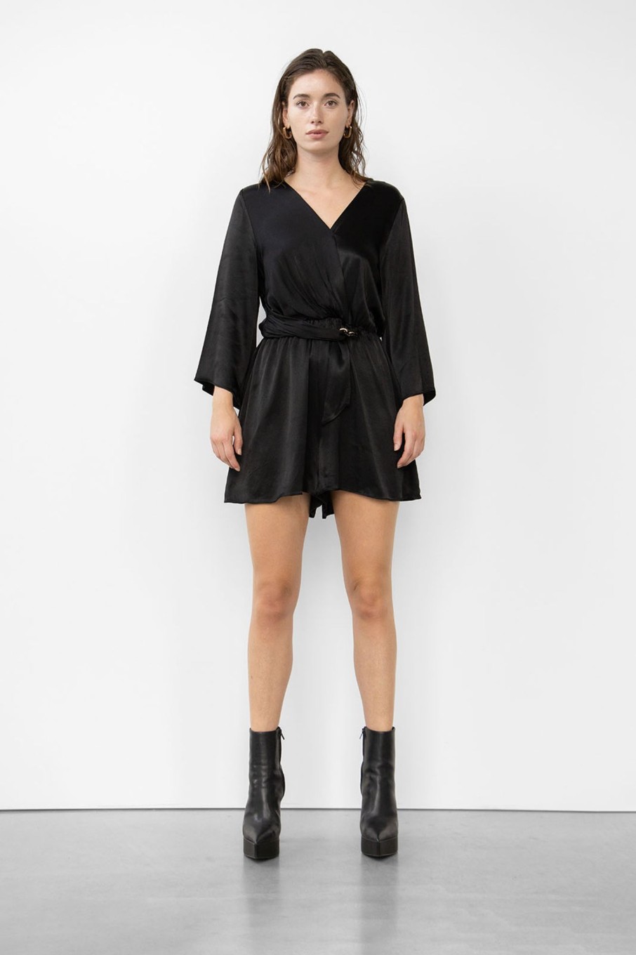 Evening Dresses | Stylestore Wblzoe Belted Sateen Playsuit