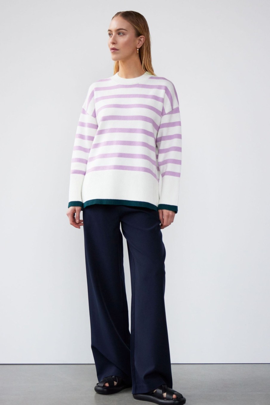 Knitted Pullovers | Stylestore Wblregina Ls Striped Pullover