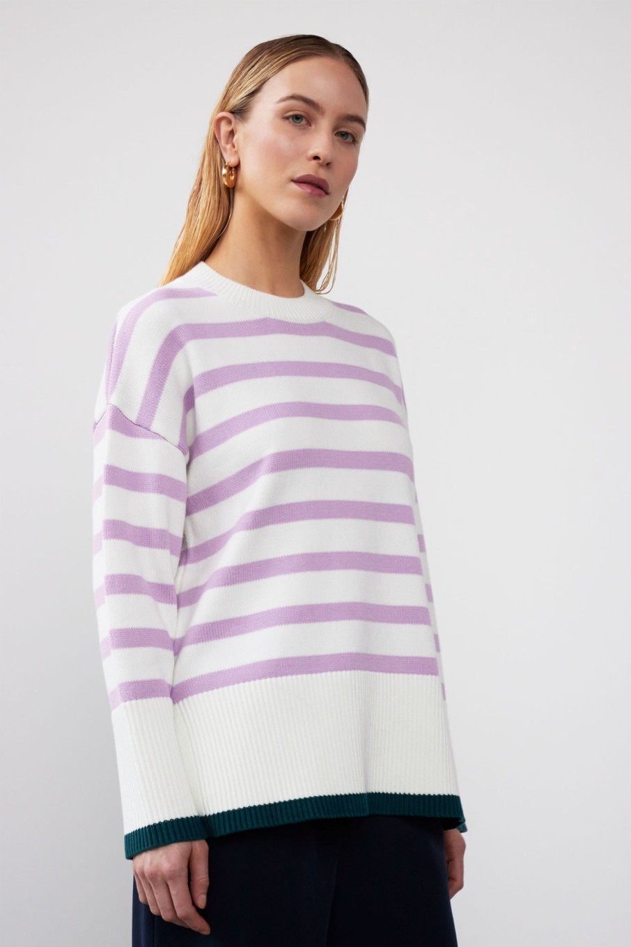 Knitted Pullovers | Stylestore Wblregina Ls Striped Pullover