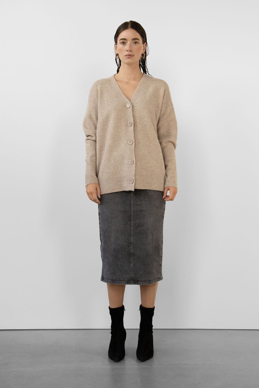 Knitted Cardigans | Stylestore Wblmelina Ls Oversize Cardigan