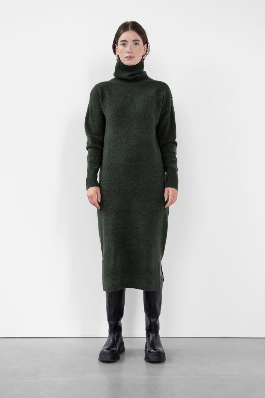 Knitted Pullovers | Stylestore Wblmelina Ls Long Knit Dress