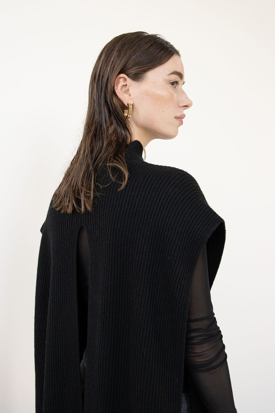 Knitted Pullovers | Stylestore Wblsimona Rib Poncho