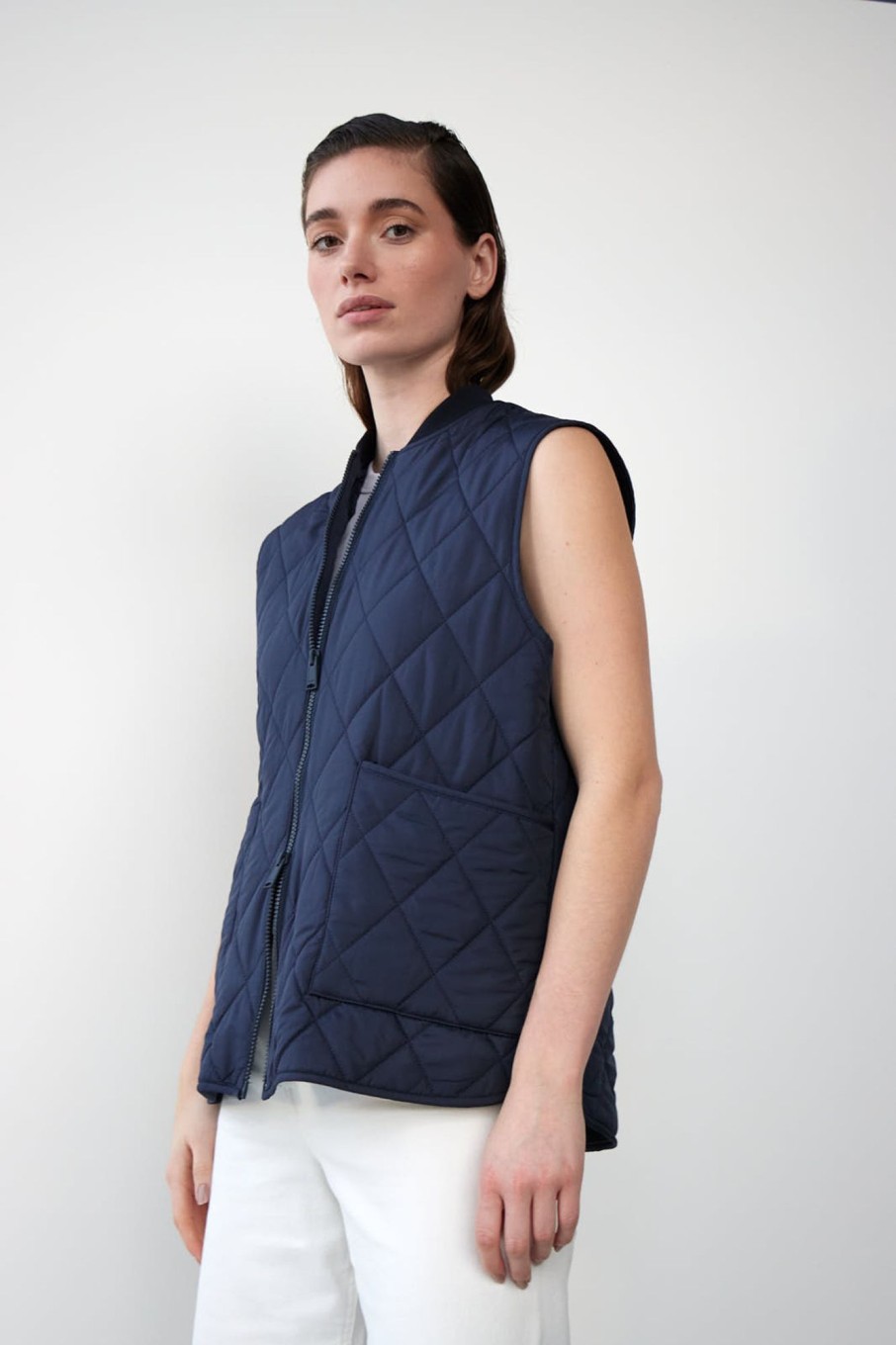 Short Jackets | Stylestore Wblliva Quilted Zip Waistcoat