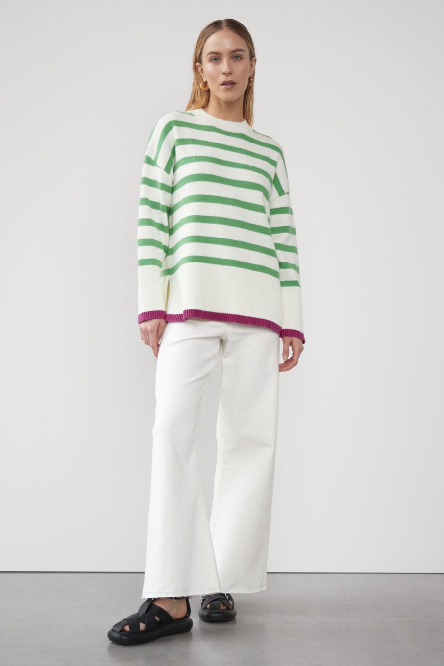 Knitted Pullovers | Stylestore Wblregina Ls Striped Pullover