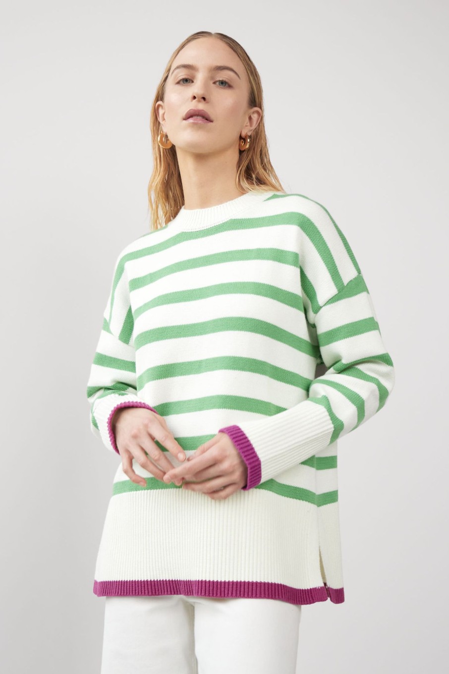 Knitted Pullovers | Stylestore Wblregina Ls Striped Pullover