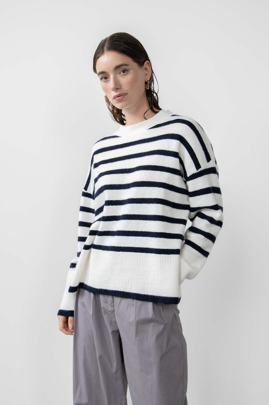 Knitted Pullovers | Stylestore Wblmelina Ls Stripe Pullover