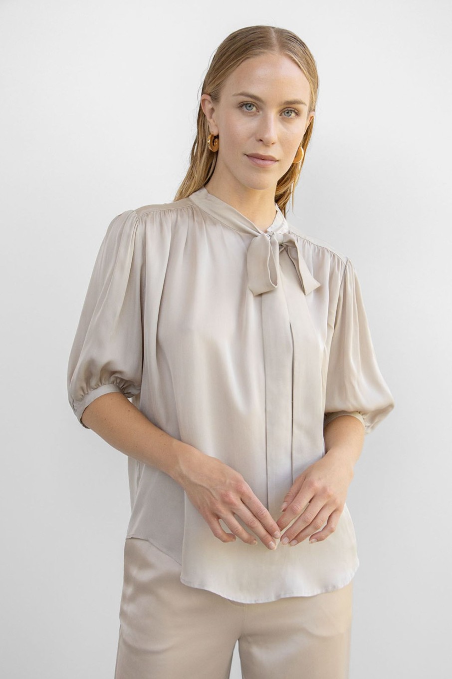 Blouses | Stylestore Wblsienna Ss Bow Shirt