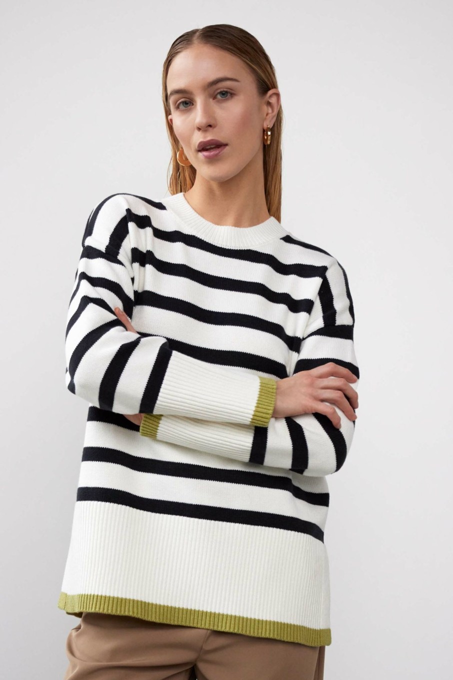 Knitted Pullovers | Stylestore Wblregina Ls Striped Pullover