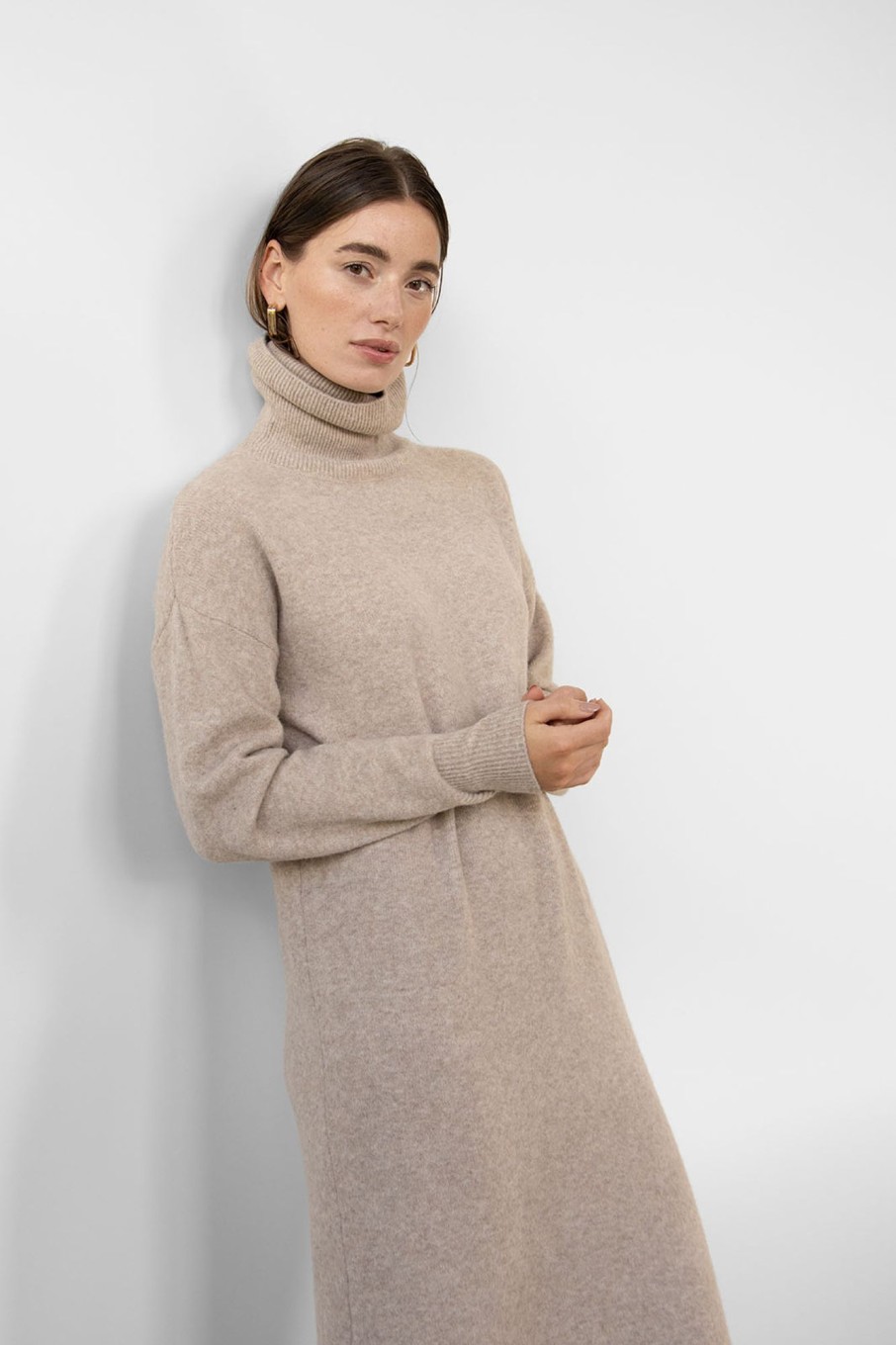 Knitted Pullovers | Stylestore Wblmelina Ls Long Knit Dress