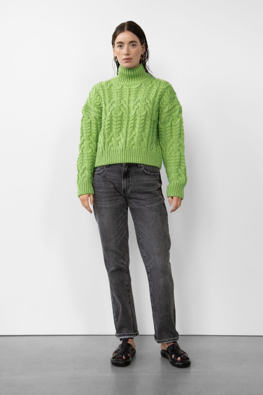 Knitted Pullovers | Stylestore Wblelvira Ls Cable Pullover