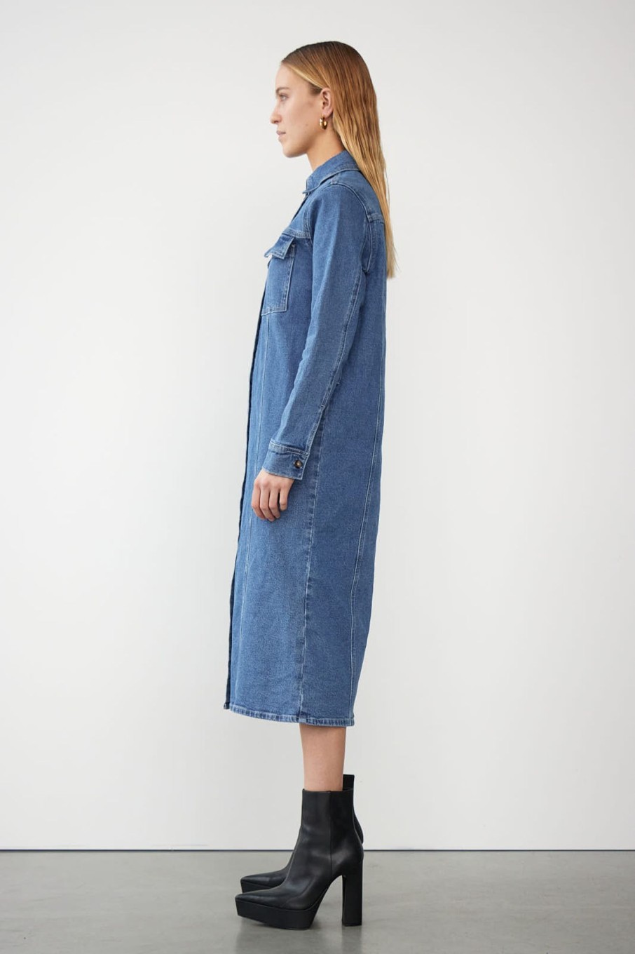 Everyday Dresses | Stylestore Wbldana Midi Denim Shirt Dress