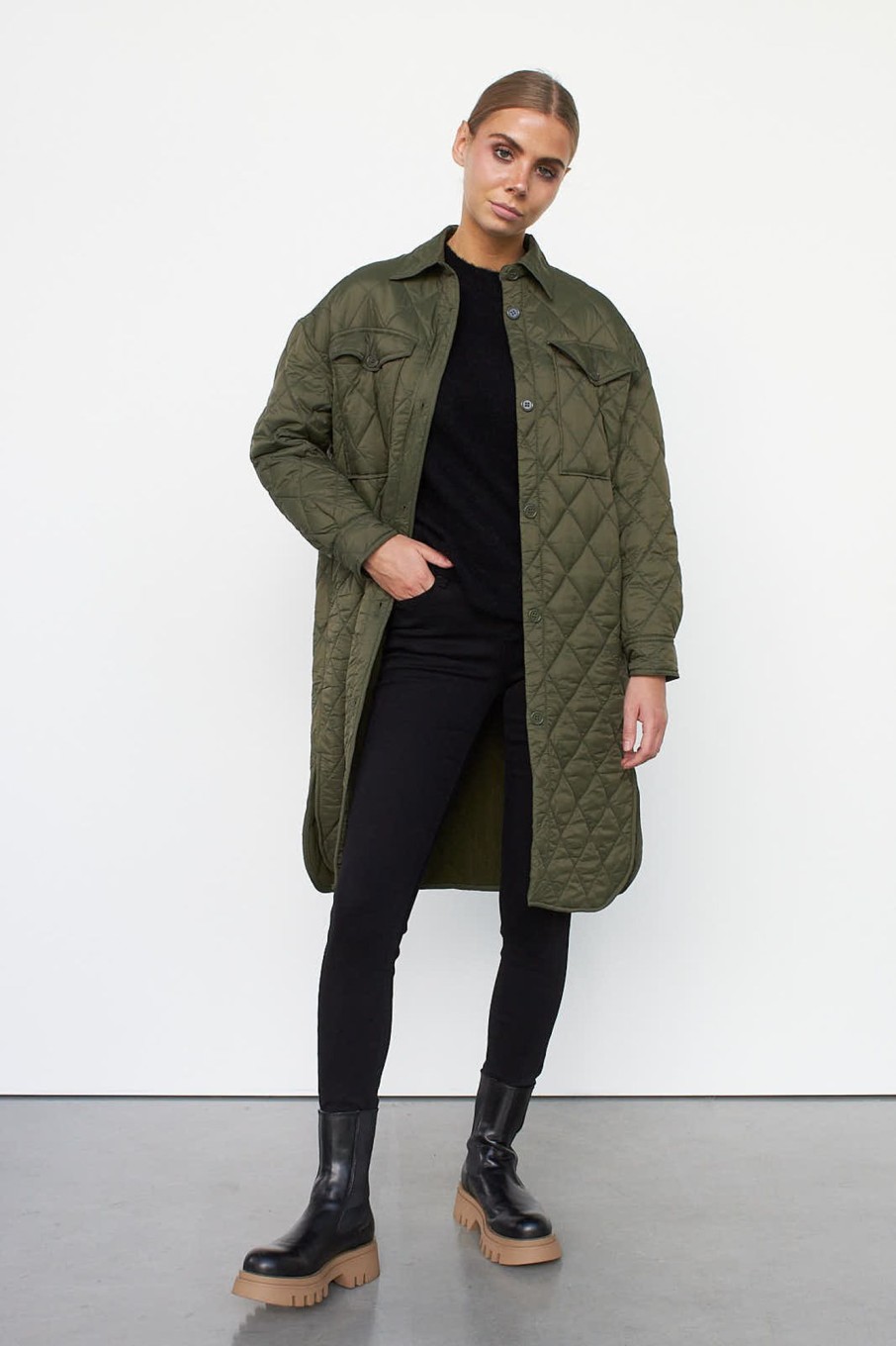 Long Jackets | Stylestore Wblcheryl Quilted Shirt Coat