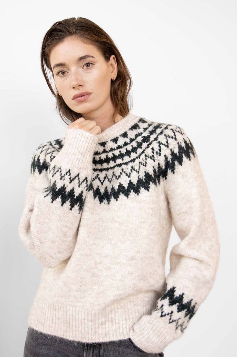 Knitted Pullovers | Stylestore Wblivy Ls Fair Isle Pullover