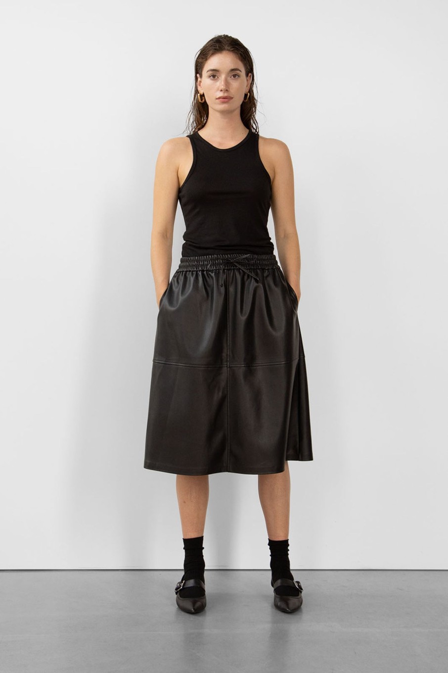 Skirts | Stylestore Wblnova Vegan Leather Skirt