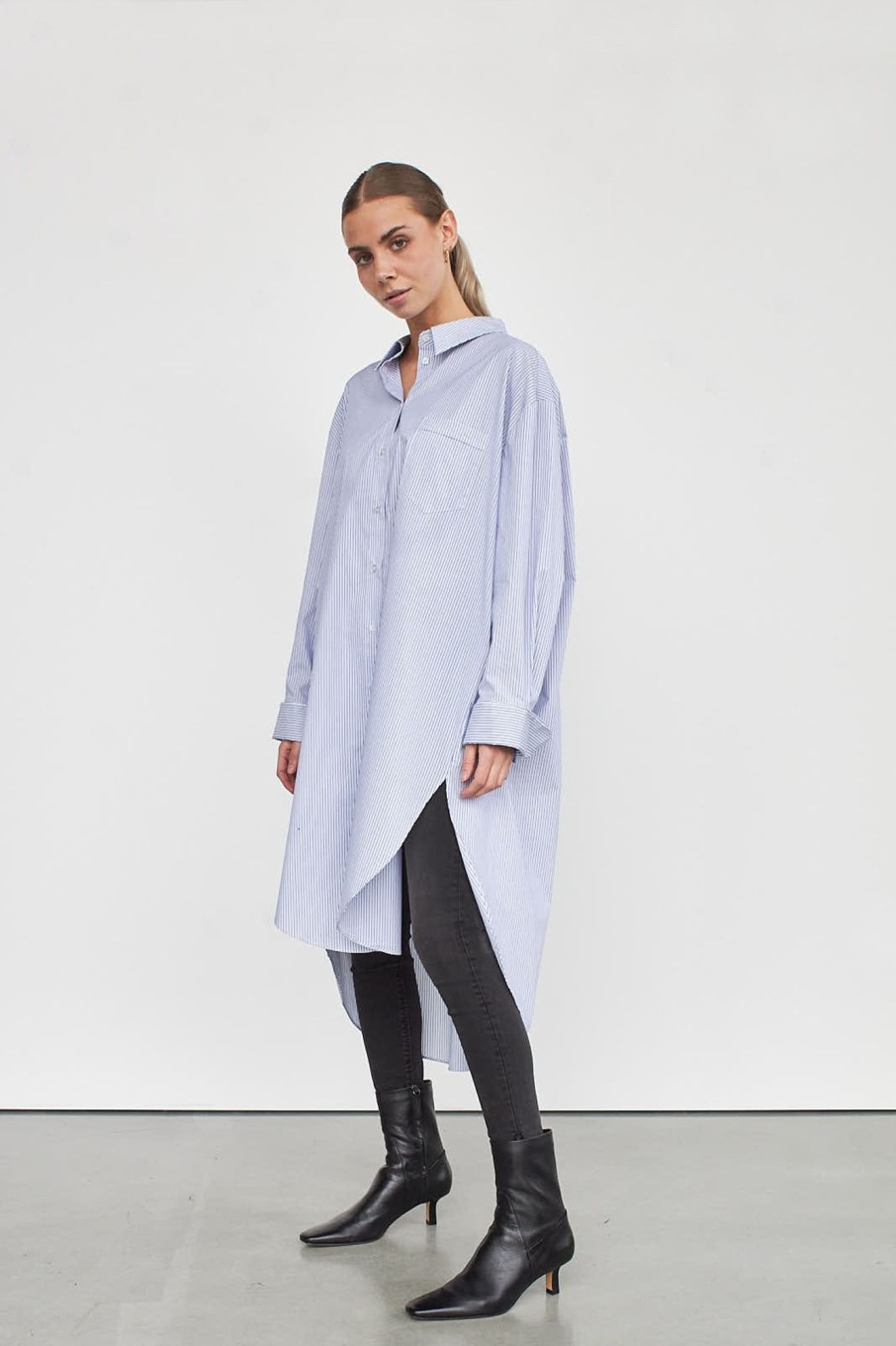 Midi Dresses | Stylestore Wblshirline Ls Stp Shirt Dress